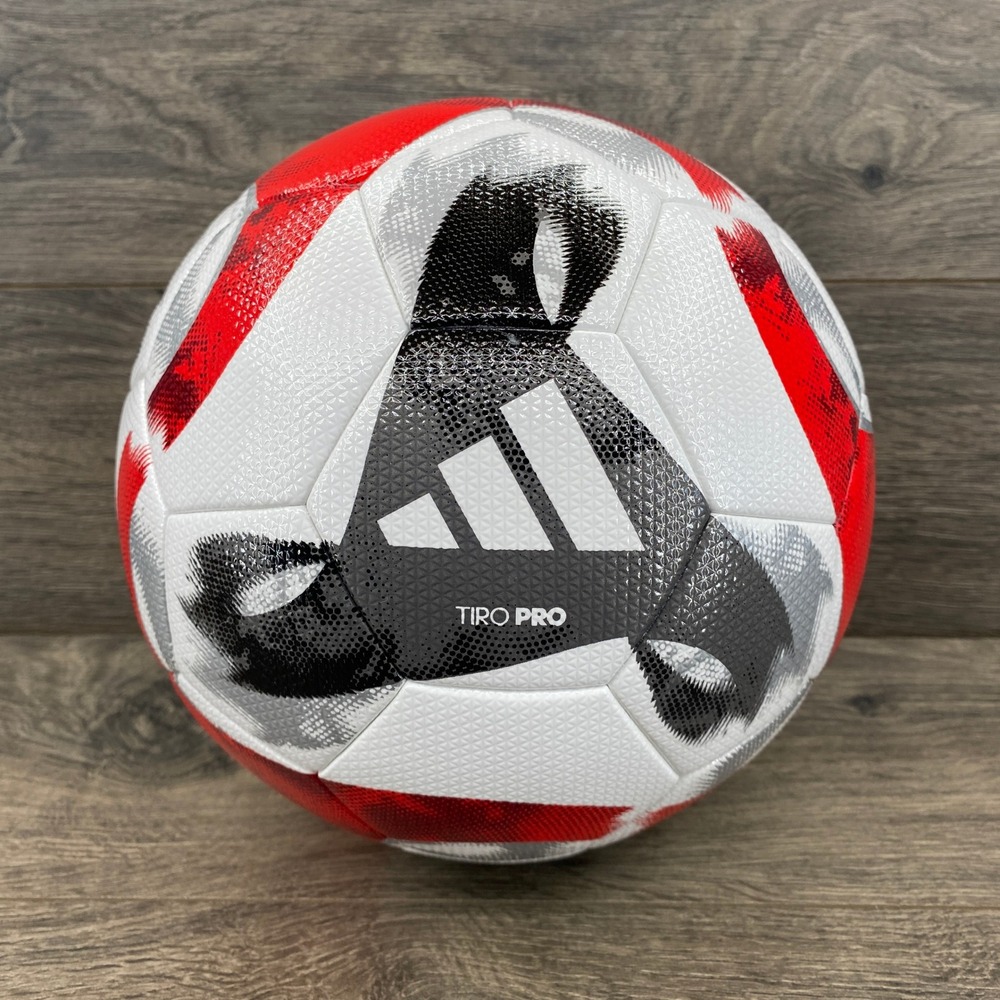 Adidas Tiro Pro Soccer Ball Size 5 White Black Red HT2428 FIFA Quality